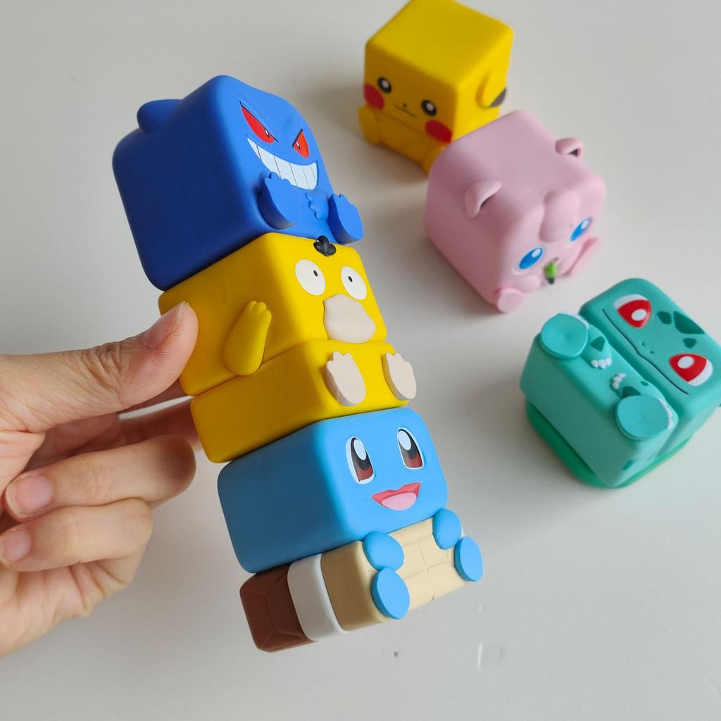 Pokemon Magnetic Stacking Toy Strong Magnetic Creative Stress Relief Gashapon Blind Box Figurine Desktop Collectible Ornament