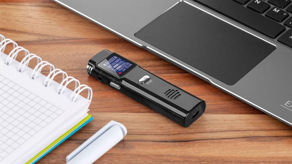 Grabadora de voz digital Kruger&Matz 8GB OLED escucha ilegal