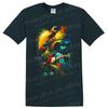 Tropical Bird T Shirt Colorful Exotic Bird Art Nature Lover Graphic Print Tee