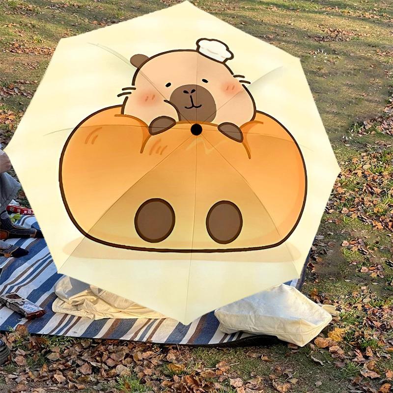 1PC Cute Cabibala Umbrella-8-Rib Reinforced, Automatic Open, Lightweight & Durable, Cute Fashion Accessory for Outdoor-T322