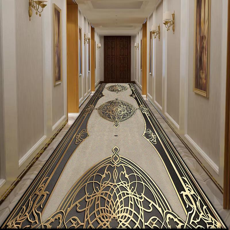 Moderne Luxus Flur Läufer Dekoration Schlafzimmer Waschbarer Flurteppich Chinesischer Stil Eingangsteppich Eingangsbereich Lobby Rutschfeste Matte Treppen