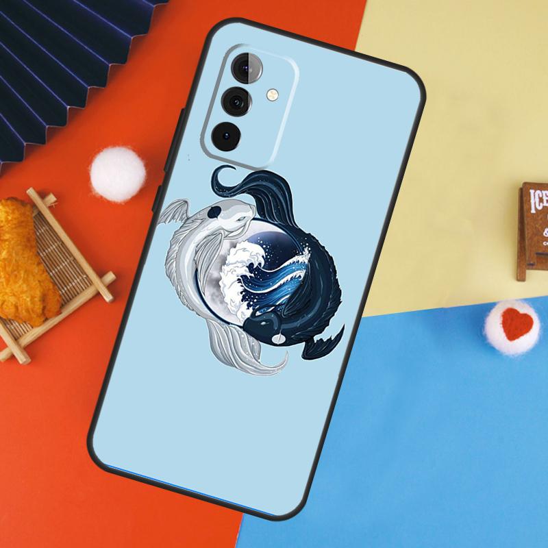 Koi Fisch Yin Yang Kunst Hülle Für Samsung Galaxy A54 A34 A14 A15 A35 A55 A52 A32 A12 A51 A71 A13 A23 A33 A53 Abdeckung