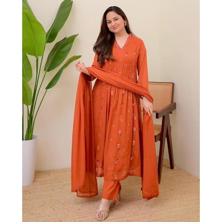 Designer Indian Bollywood Ethnic Salwar Kameez Women Top Kurti Pant Dupatta Set