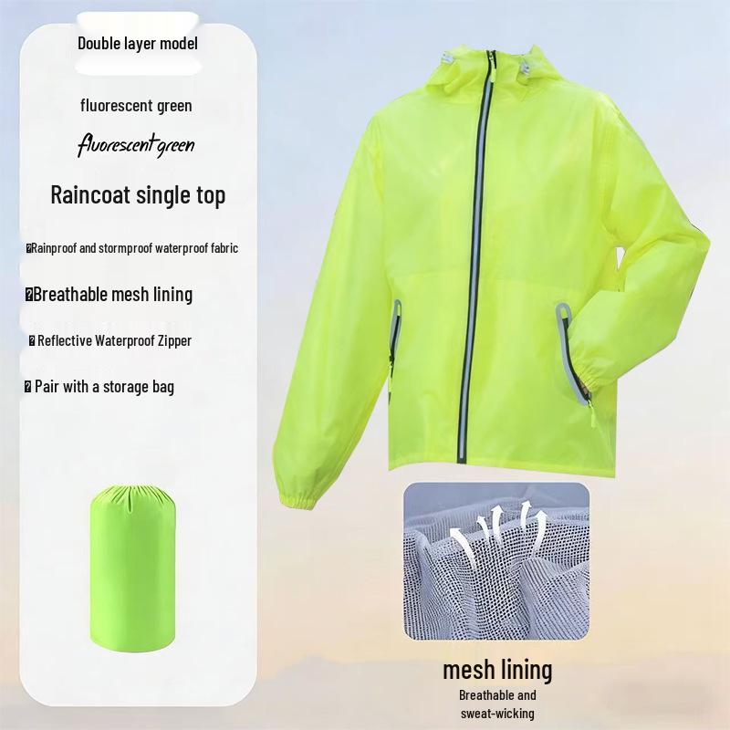 Men's Motorcycle Rain Suit - Heavy-Duty, Split-Type Full Body Outerwear for Riders