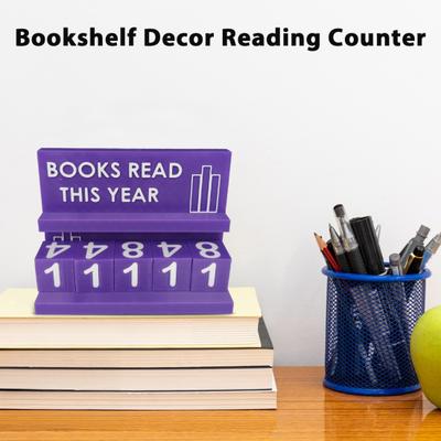 Contatore Letture Libri Decorazione Libreria Contatore Letture Acrilico Fatto a Mano Tracker di Quest'Anno Tracker Sfida di Lettura Regalo per Amanti dei Libri