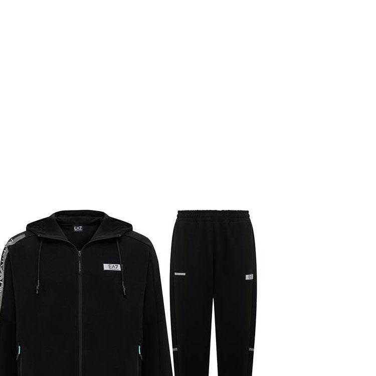 EMPORIO ARMANI EA7 SS24 Casual Sportswear Men's Black 3DPV61-PJUWZ-1200