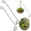 Heavy Duty Deck Hook Clamp On Deck Hook Multi-Function Bird Feeder Hanger Hook Extended Plant Hanger for Lanterns Wind Chimes