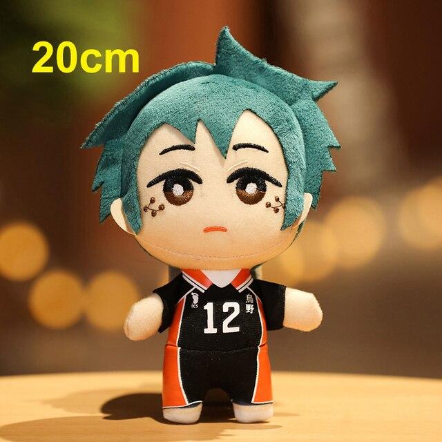 1ks 20/30cm Kawaii Haikyuu Plyšové hračky Krásné anime Hinata Syouyou Kageyama Tobio Vycpané měkké panenky Klíčenka Boys Dětský Vánoční dárek