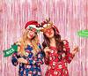 BRAVESHINE 2-Piece Tassel Curtain Set Sparkling Background Bright Gloss Birthday Party Decor 100cm*250cm