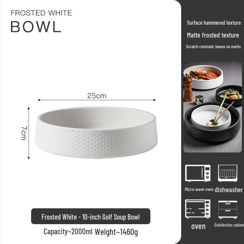 Prato de Cerâmica Japonês de Alta Qualidade para Sopa e Salada para Restaurantes e Hotéis