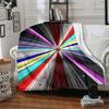 1pc Starburst Spectrum Blanket, Lightweight Flannel Throw Blanket for Sofa, Bed, Travel, Camping, Living Room, Office, Couch, Chair, and Bed
