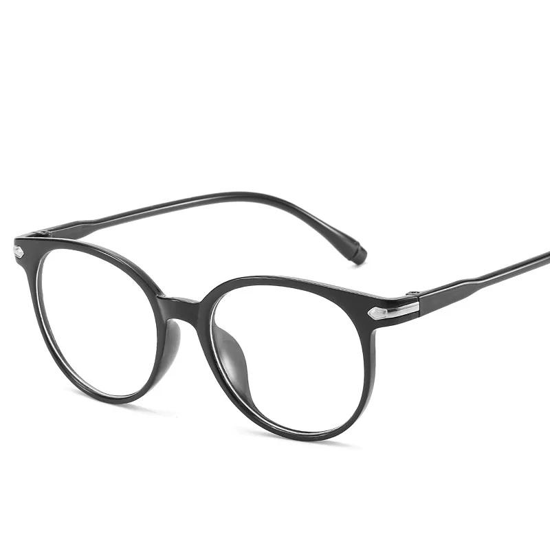 Transparent Round Frame Anti Blue Light Blocking Glasses Women Men Portable Computer Eyewear Optical Spectacle Eyeglasses