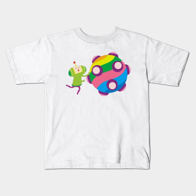 Boys Girls Soft Cotton Graphic Tees Lonely Rolling Star (Katamari Damacy) T-shirt Breathable Daily School Wear Kids T-Shirts