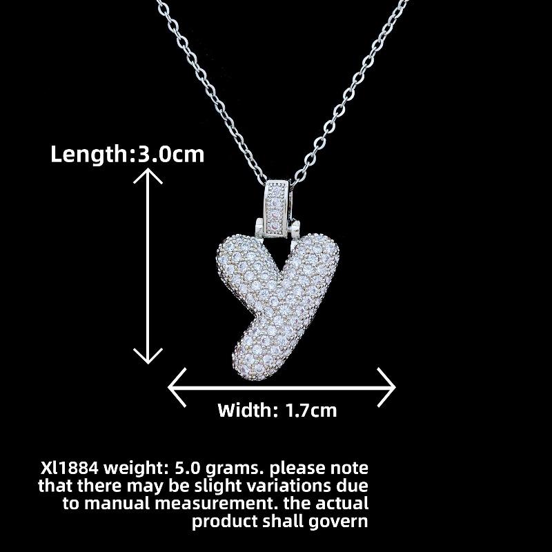 New Style Necklace Featuring Trendy Letter Design In Bold Font, with A Luxurious and Exclusive Look, Suitable for Sophisticated Accessories.