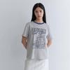 On On Neck cOnTrasT ArTwork T shirT New6me424