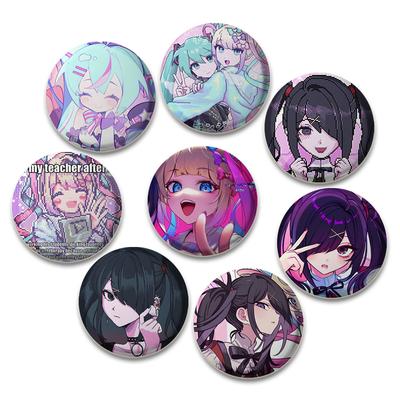 32/44/58 mm Needy Girl Overdose Game Smaltovaný špendlík Roztomilé anime brože Ručně vyrobené špendlíky do klopy Kreslený odznak Batoh Klobouk Šperky Příslušenství