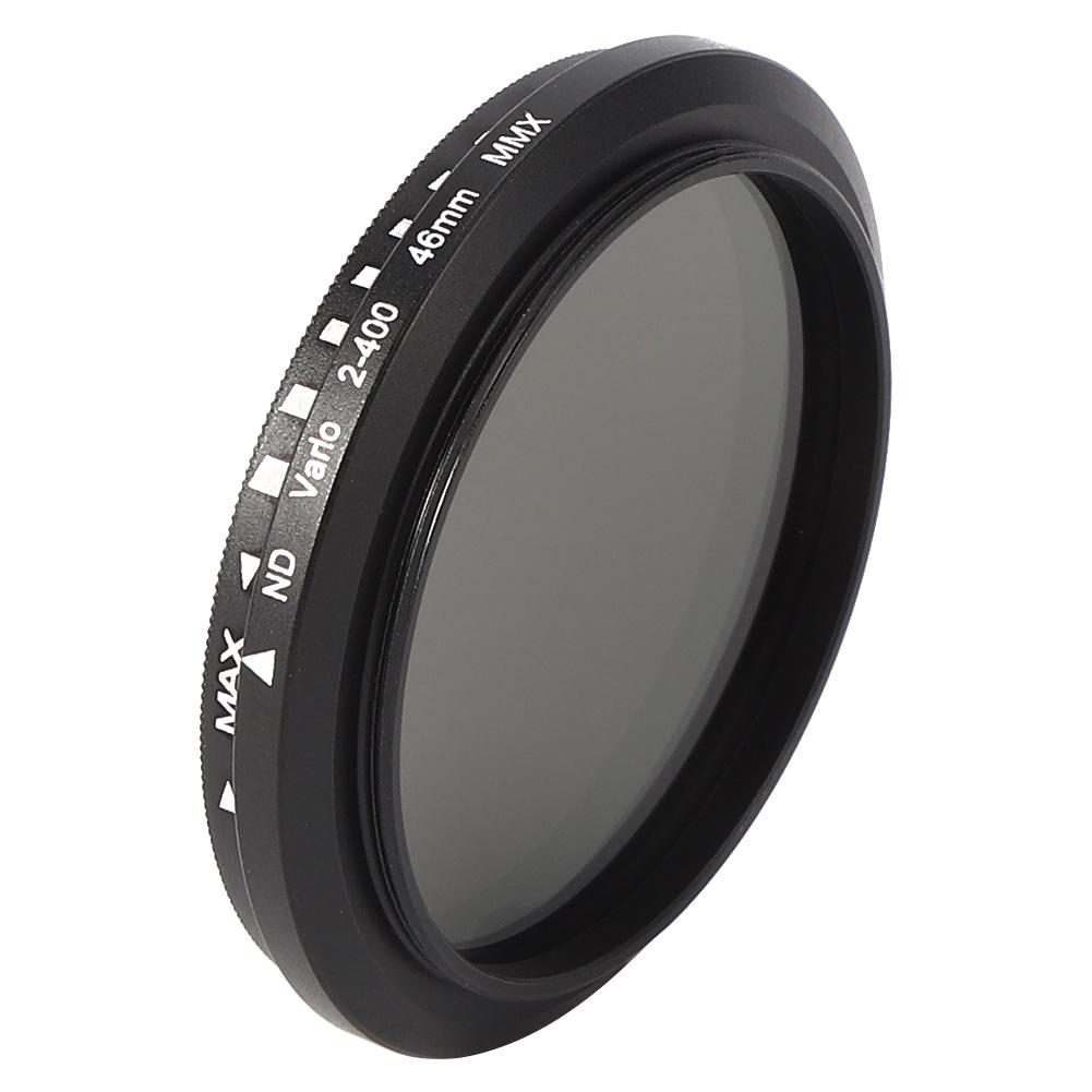 Junestar ND Lens Filter Neutral Density ND2‑400 Adjustable for SLr Mirrorless Camera Lenses(46mm )