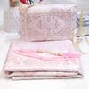 Muslim Prayer Rug With Prayer Beads And Portable Bag Eid Ramadan Gift Worship Kneels Mat Travel Islamic Carpet