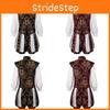Renaissance Prince Vest And Pumpkin Pants Set With Polyester Fabric For Vintage Style Men