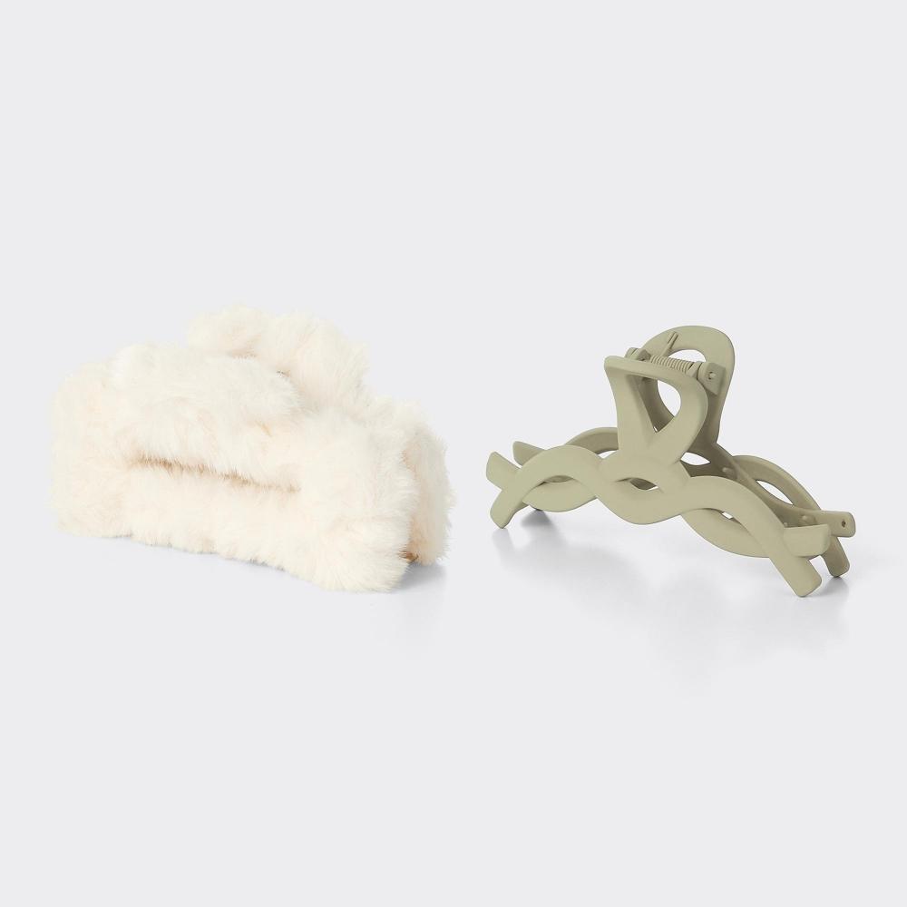

Заколка для волос Gu By Uniqlo Furry Square 2 шт. 32 BEIGE/ONE SIZE