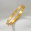 New Titanium Steel Bracelet Creative Corrosion LOVE Pattern Grid Buckle Couple Bracelet Stainless Steel Decoration