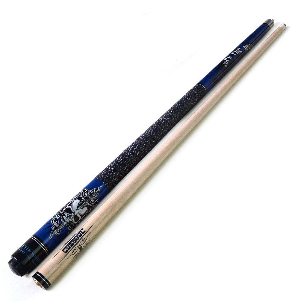 CUESOUL ROCKIN Series 57" 21oz Maple Cue Stick Set with Joint Protector, Towel, and Cue Carry Bag (G405)