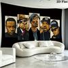 Rapper Wandteppich Ästhetischer Wandbehang Bedruckter Stoffdecke Dekorative Wandteppiche für Schlafzimmer Wohnzimmer Heimdekoration