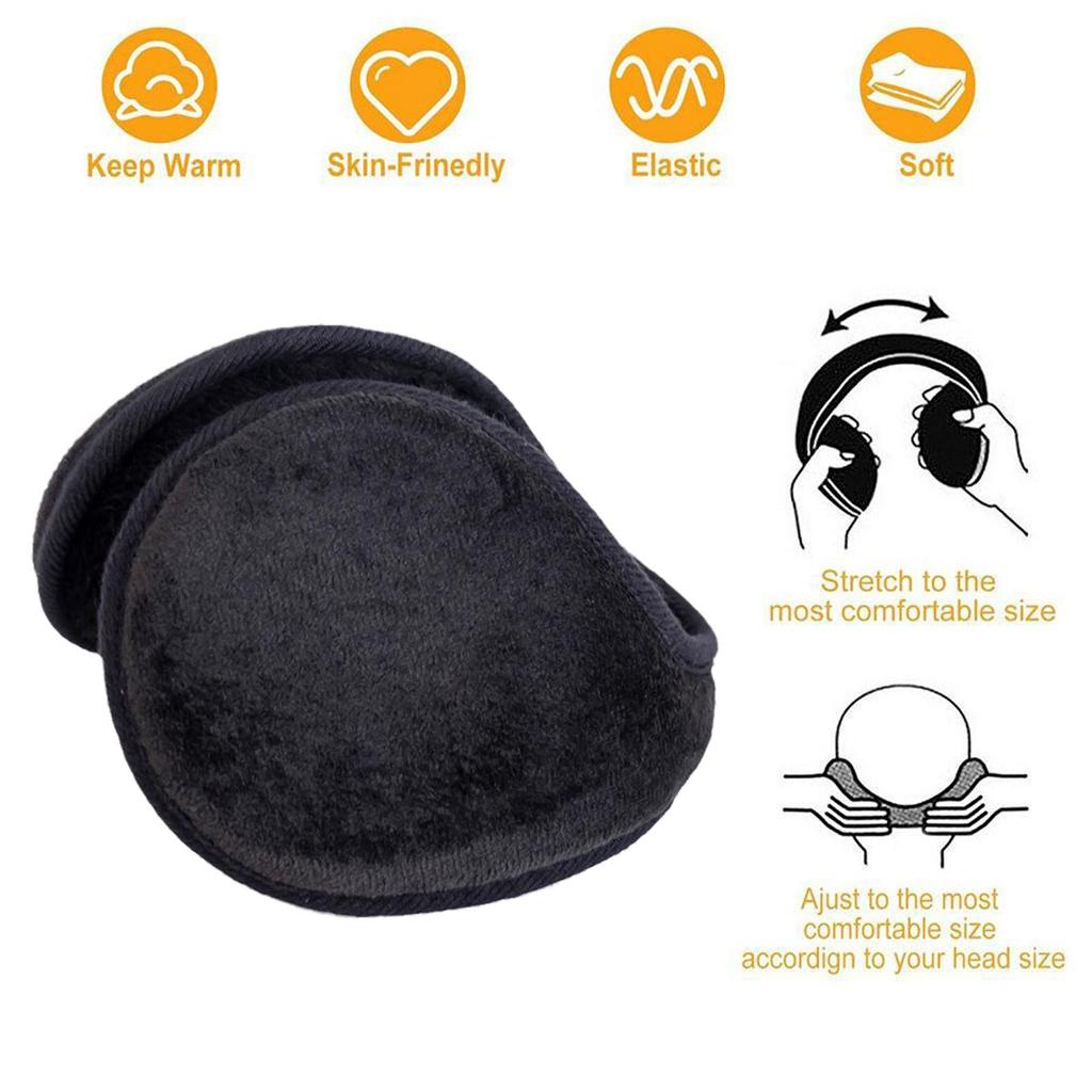 Winter Earmuffs Women Men Cold Weather Earmuffs Outdoor Travel Warm And Thickened Earmuffs Headband Hair Band