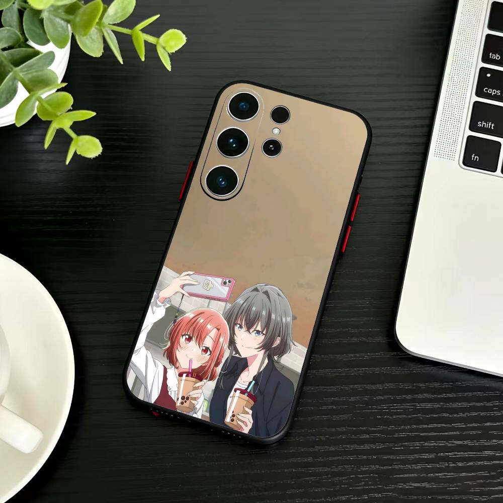 Asanagi Yori and Kino Himari Phone Case For Samsung S26,S25,S24,S23,S22,S21,S20,S30,Ultra,Plus,Fe,Note,5G Black Cover