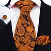 Cozy Up Three-piece Set Paisley Fashion Business Men's Tie Includes Tie Cufflinks Handkerchief
