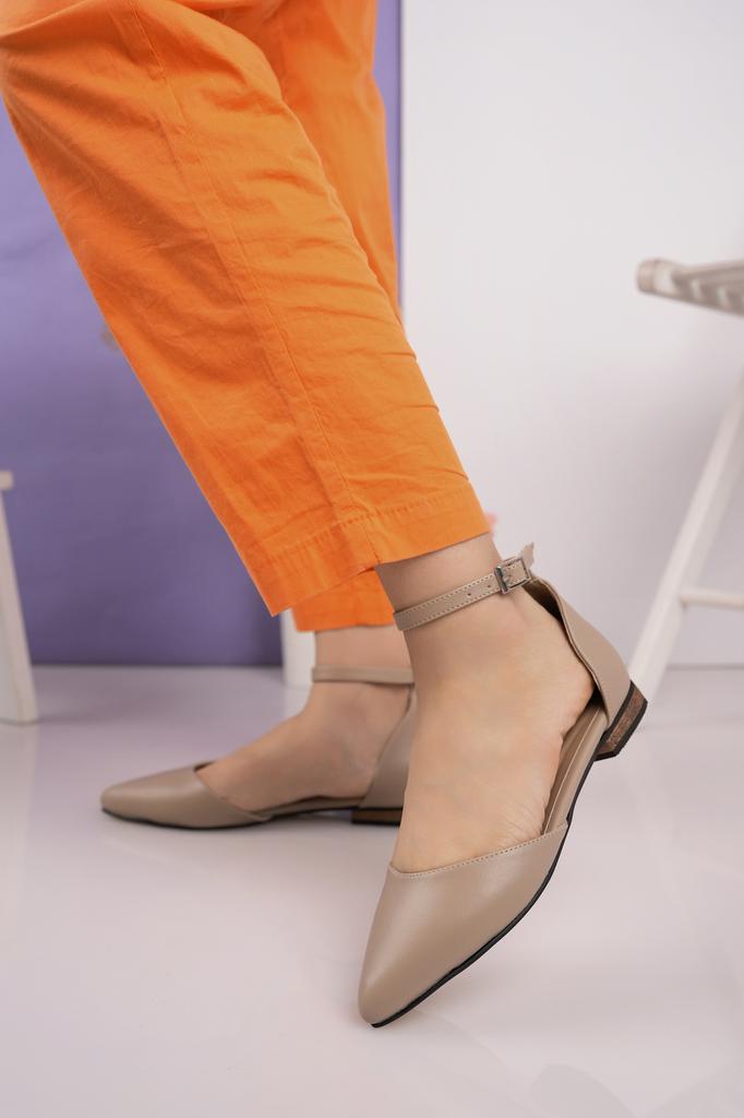 Damen Flats Knöchelriemen Spitzschuh Täglich Stilvoll Ballerinas