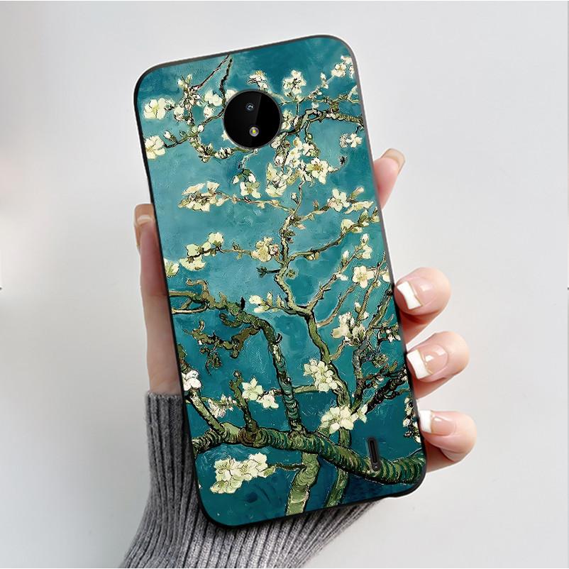 For Nokia C10 C20 C20 Plus Phone Case Luxury Fashion Butterfly Flowers Black Soft TPU Full Protective Cover For NokiaC10 Casing