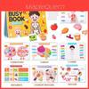 Wooden Busy Book For Kids Educational Cognitive Tactile Activity Toy For Early Learning