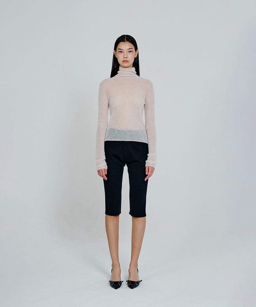 Deoaeteus Knit Capri Pants_Black