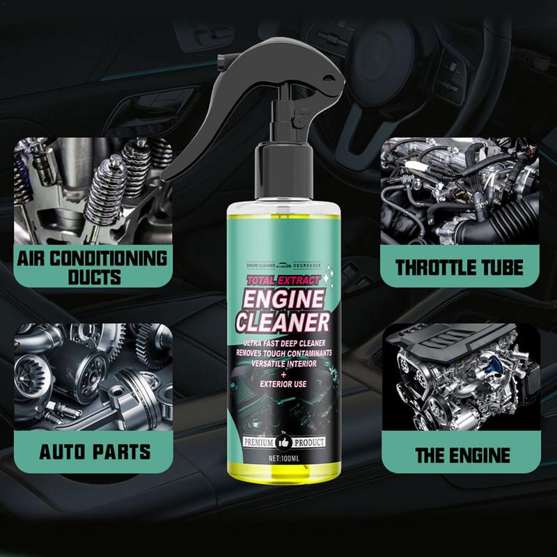 Engine Degreaser And Cleaner Multifunction Engine Cleaning Agent 100ml Shine Protector Warehouse Compartment Detailer