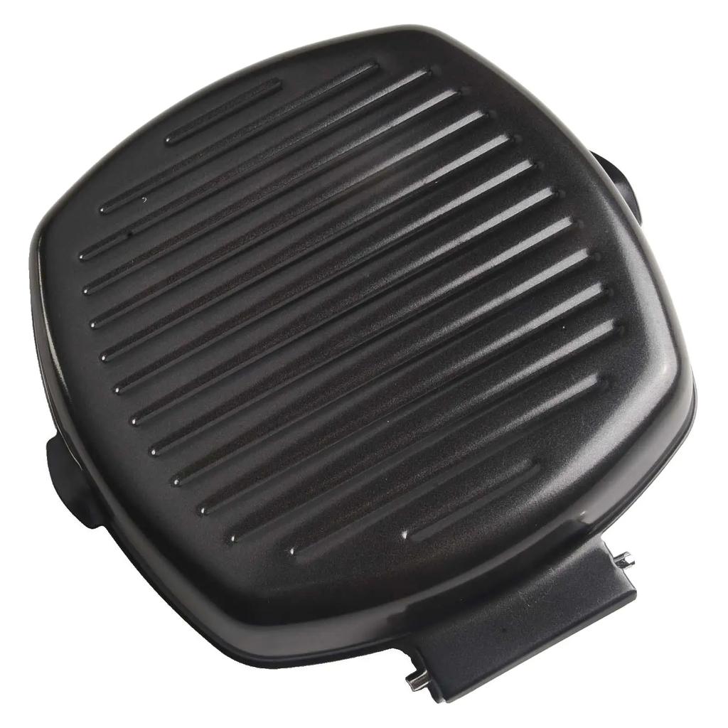 For Electric Stoves Cast Iron Grill Pan Kitchen Hand Cleanse Recommended Scratch Resistance Convenient Storage