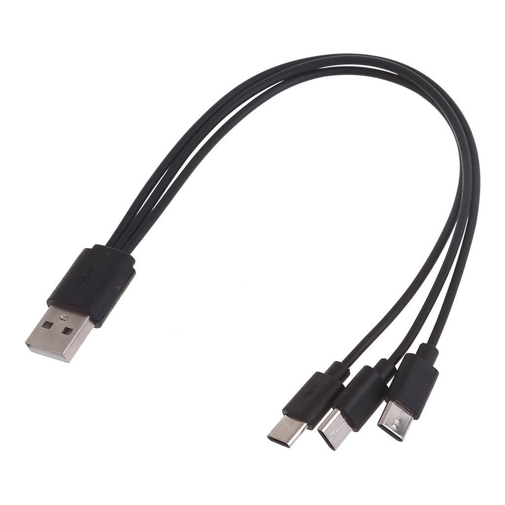 Multi Charging Cable USB C Splitter Cable 1/2/3/4 in 1 Fast Charging Cord with 1/2/3/4 Type-C Male Port for Phone Tablet