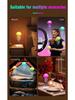 Colorful Sound-Activated Jellyfish Light with Floating Tentacles for Ambient Lighting