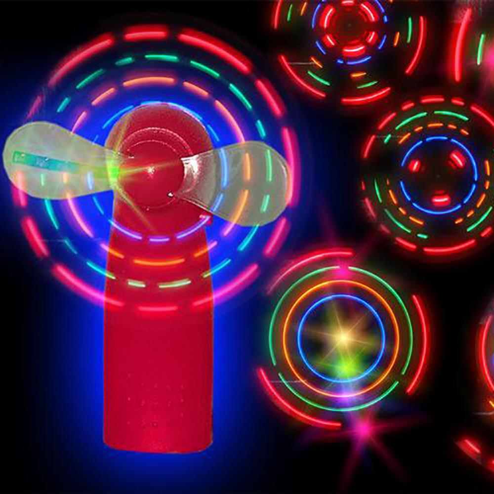 LED leuchtende Windmühle Spielzeug Blinkendes Aufleuchtender Ventilator Kinderspielzeug Geschenk Mini Handheld Kühlventilator Wechselndes LED-Licht Konzert Requisiten Spielzeug