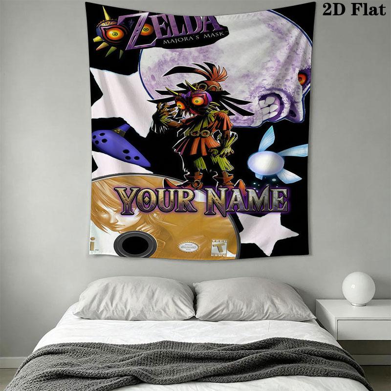 Custom Game Wall Hanging Printed Fabric Blanket Decorative Tapestries for Bedroom Living Room Home Decor
