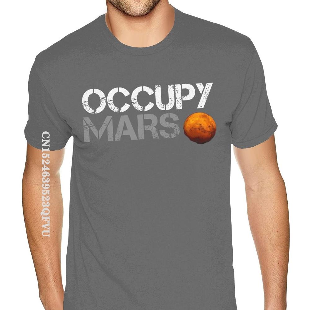 Family Elon Musk Occupy Mars Tshirt Vintage Fashion CCCP Cotton Male Plus Size Black T-Shirts Camisa Streetwear
