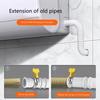 Extendable Washing Machine Drainage Tube Flexible Rubber Pipe with Secure Connection Joints for Drainage System Use