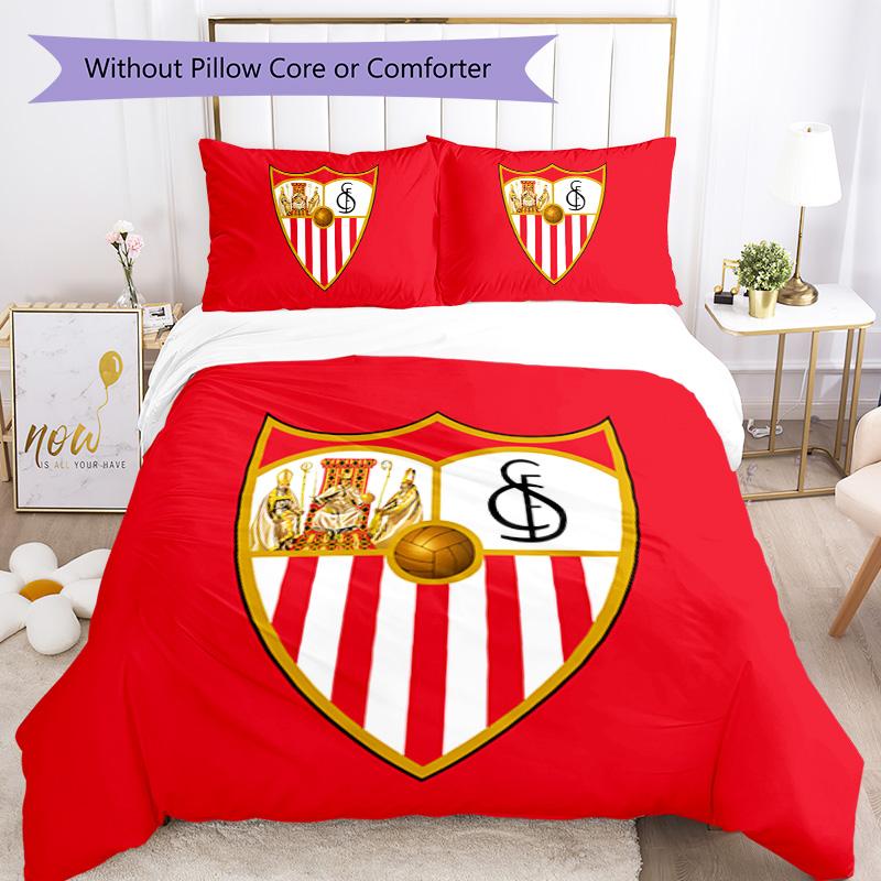 Sevilla FC Pattern Bedding,Quilt Set