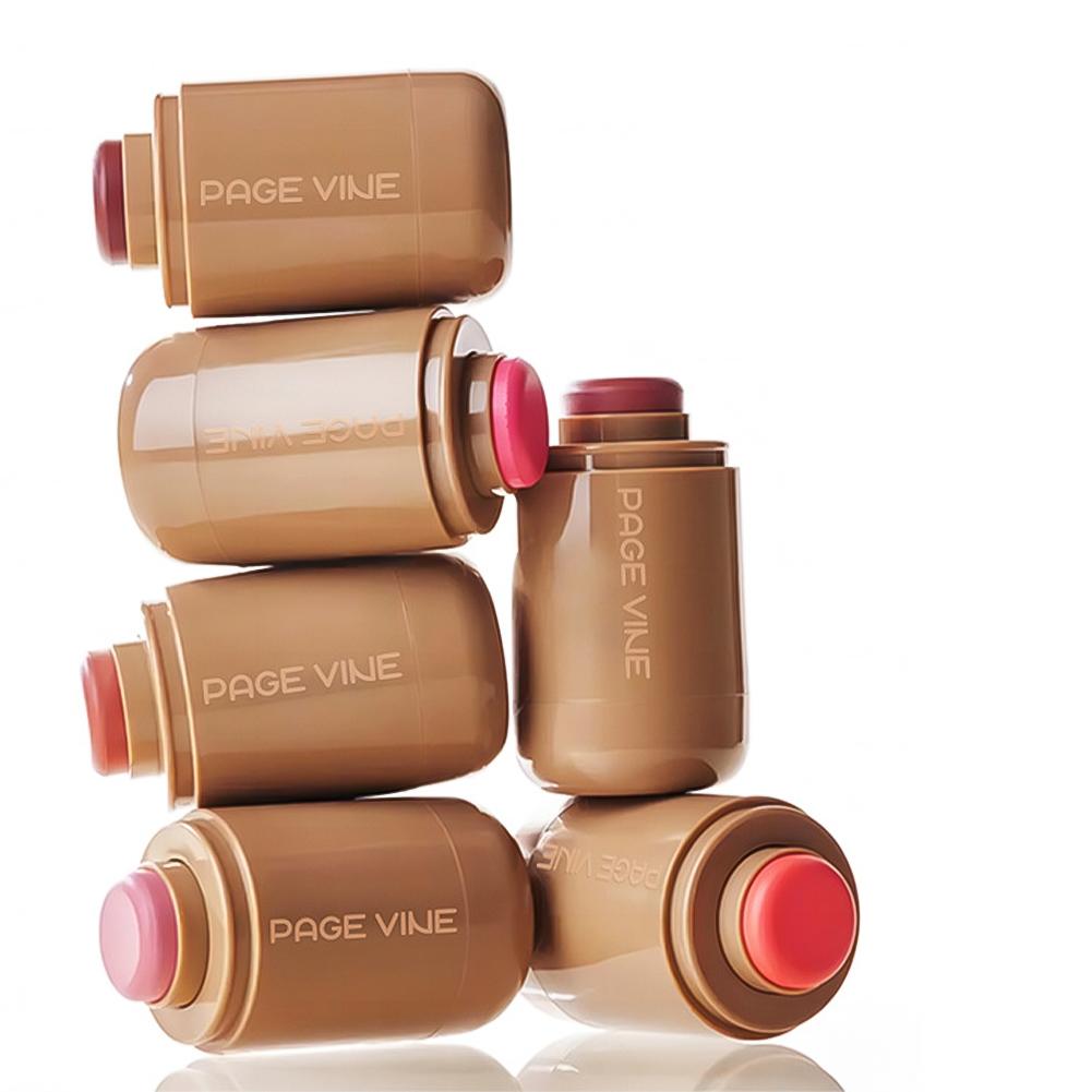 Pocket Powder Blusher Stick 6-color Lip Gloss Stick Highlights Brightens Natural Matte Rouge Blusher Blush Cream Stick