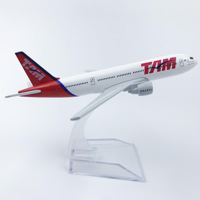 

16cm Alloy Aircraft Model Brazilian TAM 777 Collectible With Landing Gear Children s Toy Gift