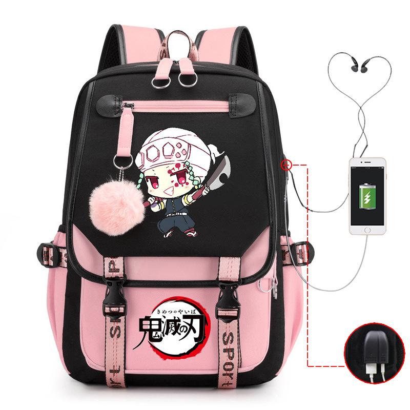 Demon slayer ghost extermination column student schoolbag junior high school student primary school student middle school student backpack