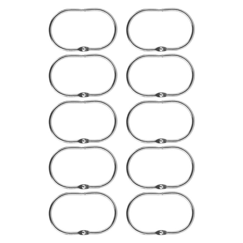Pack of 20 Metal Shower Curtain Clip Simple Metal Shower Curtain Hook Metal Shower Attachments Hangings Rings
