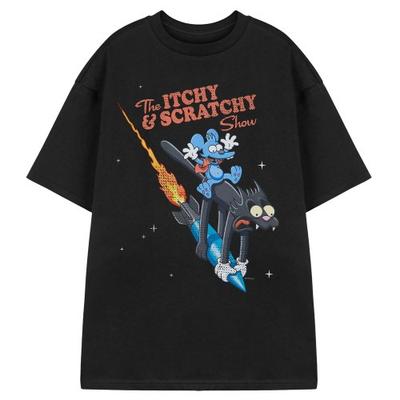Mens Itchy & Scratchy Short-Sleeved T-Shirt
