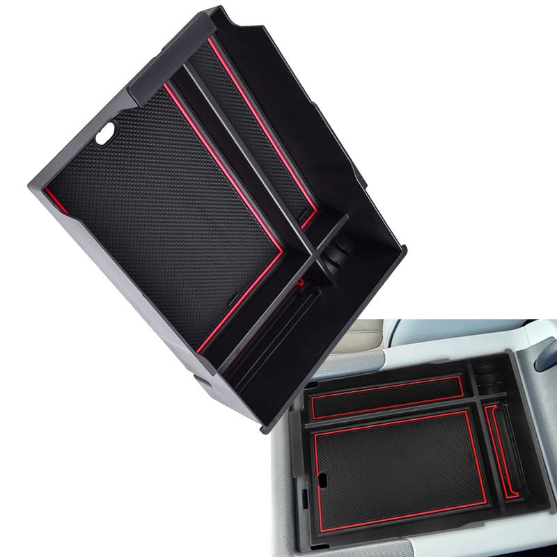 ABS Center Console Armrest Secondary Organizer For Hyundai Palisade + Ert Storage Box Glove Organizer Tray with Mat