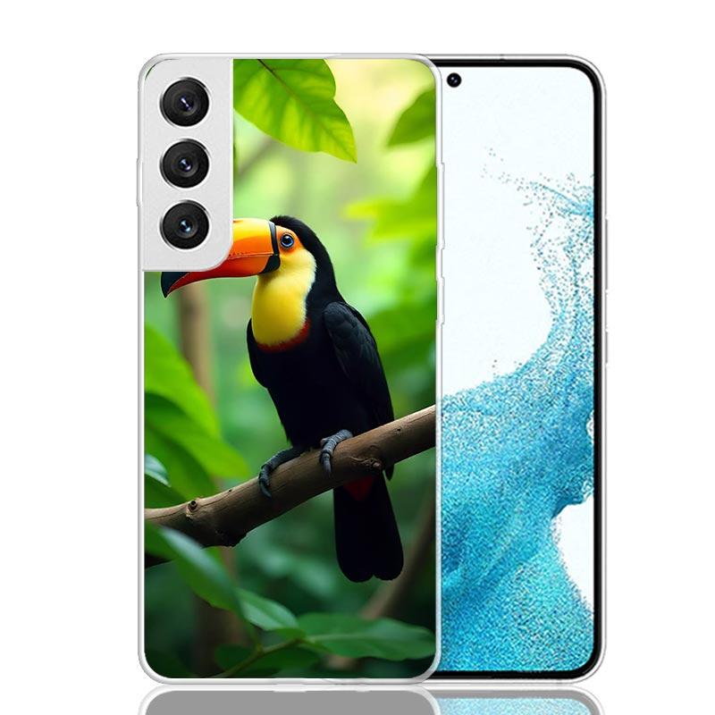 Tropical Toucan Phone Case For Samsung Galaxy S26 S25 Edge S24 S23 FE S22 Ultra S21 Plus S20 + Fundas Cover Coque Galaxy S25 S24